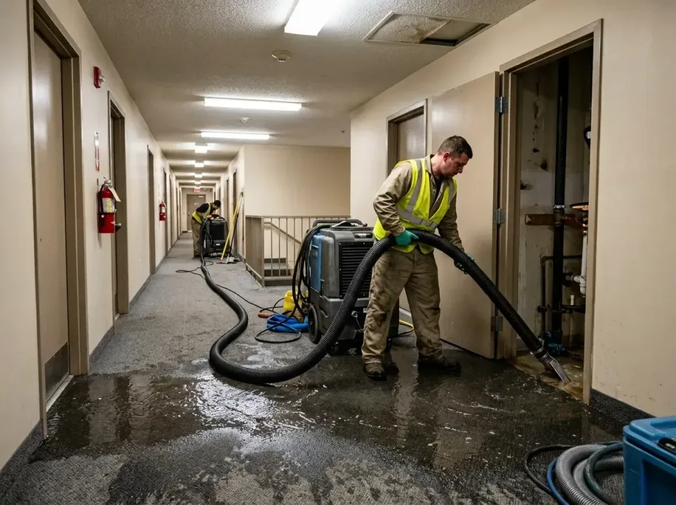 multi-unit-apartment-hallway-f-005 — frequently asked questions, Emergency Burst Pipe Water Extraction & Removal in Las Anim…